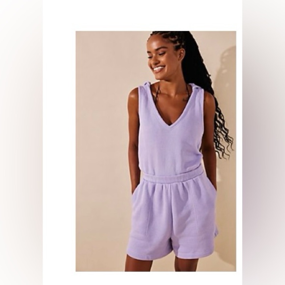 Free People Lavender Sleeveless Romper